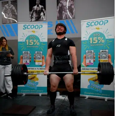 levantamiento en +90 kilos en el torneo de h6 sports